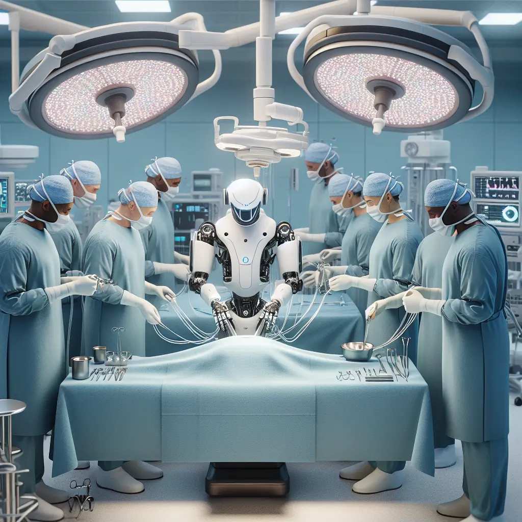 A depiction of a digital healthcare workspace featuring automated Electronic Health Record (EHR) systems with seamless data flow and interoperability icons like FHIR and secure cloud exchange.